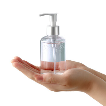 recommend clip art: Hand sanitizer bottle isoleted on transparent background.