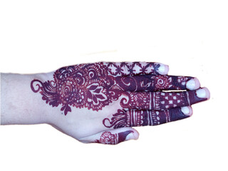 hand with henna tattoo