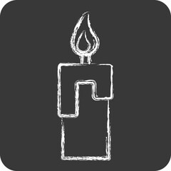 Icon Craps. related to Halloween symbol. chalk Style. design editable