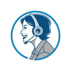 Call center operator vector icon, Adobe Illustrator Artwork