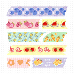 a pack of washi tape for journal decorative element
