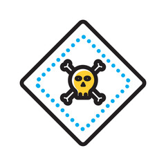Vector multi color icon for Hazardous