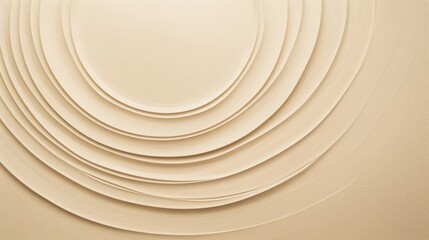 Textured layers create a calming visual effect in a minimalist design setting with neutral tones and soft curves