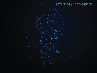 abstract digital networking connectivity vector map design