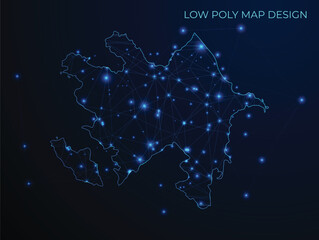 abstract digital networking connectivity vector map design
