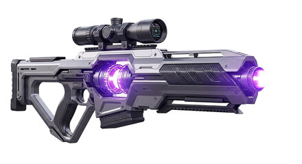 Cyberpunk energy laser gun blaster