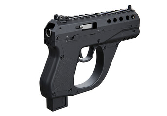 Handgun toy airsoft gun isolated on transparent