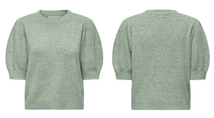 Stylish warm female sweater on white background.
womens winter dress and knitted dress