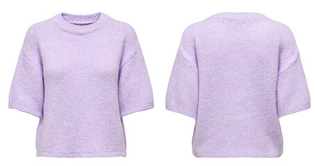 Stylish warm female sweater on white background.
womens winter dress and knitted dress