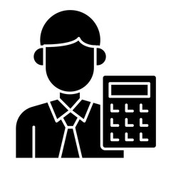 Accountant  Icon Element For Design