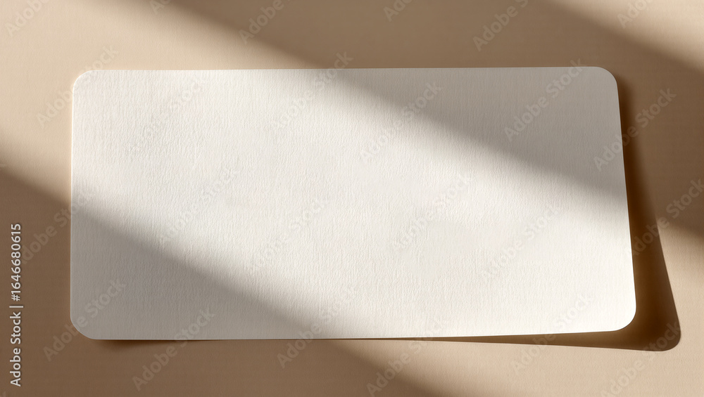 Poster minimalist composition with subtle light and texture on a blank canvas