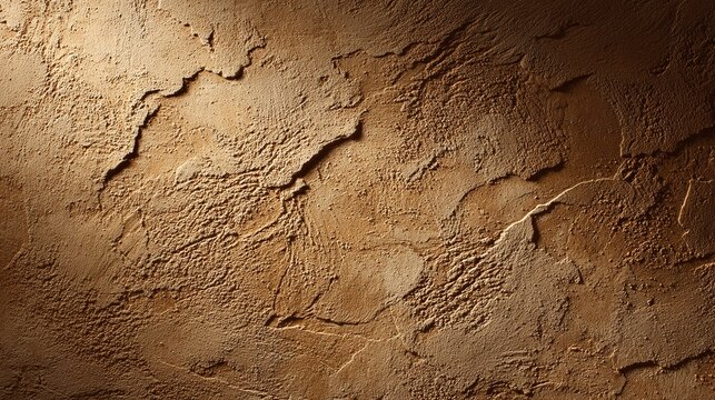 Strukturierte Wandtextur mit warmem Licht und Schatten, die Tiefe und Charakter verleiht.