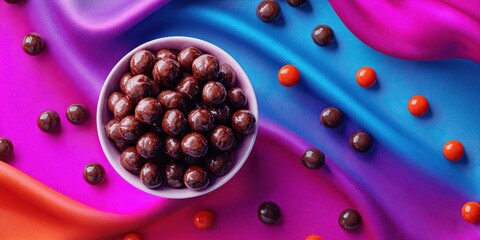 Premium Dark Chocolate Macadamia Nuts for National Macadamia Nut Day with Summer Vibes and Fathers Day Celebration, Perfect for Gourmet Food Marketing Campaigns