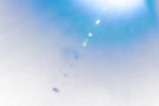 blue lens flare transparent
