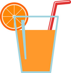 Fototapeta premium Orange Juice Wedding Food Reception, Glass of Orange Juice
