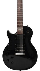 Obraz premium Glossy black electric guitar (1)