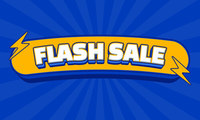 Flash Sale Design Advertising Template