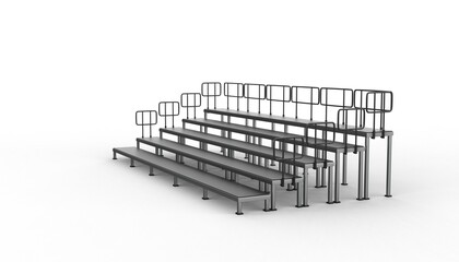 stadium bleacher 3D model