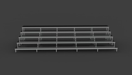 stadium bleacher 3D model