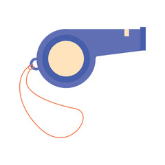 Coach Whistle Vector Illustration