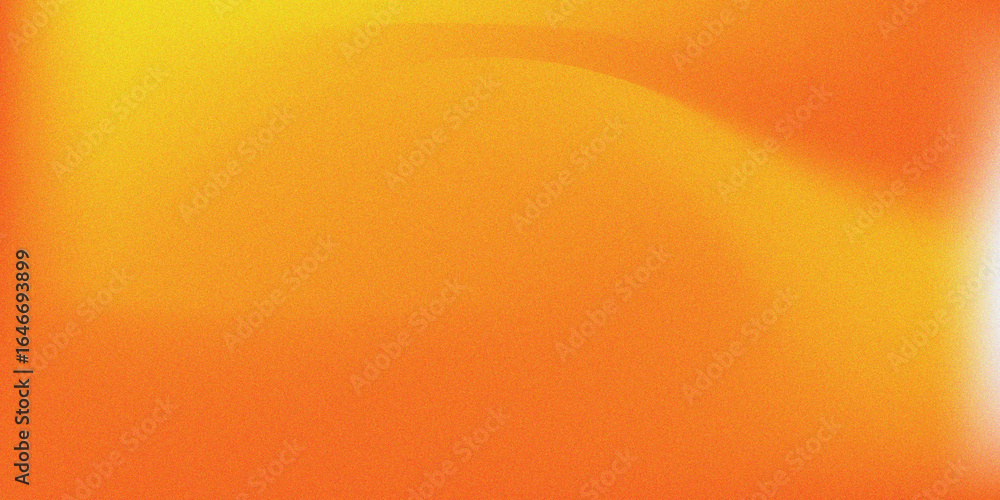 Wall mural dynamic red orange gradient background with artistic noise texture and grainy blurred effect for lan