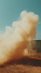 Obraz premium Premium Industrial Fog Background for Gaming and Promotional Use Modern Atmospheric Scene Capturing Mystery and Intense Suspense for Digital Marketing