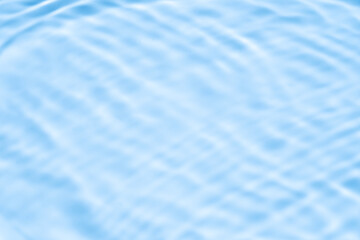 Natural background of water in summer. Blue surface. Clear water with ripples and splashes. water waves in sunlight The water surface has waves.	