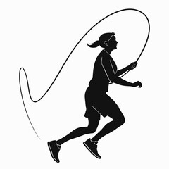 Obraz premium cupid silhouette vector