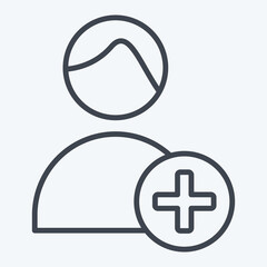 Icon Dermatologis. related to Dermatology symbol. line style. design editable