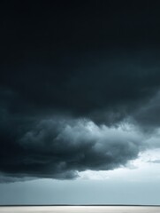 Obraz premium Professional Dark Storm Clouds Gathering Over Horizon High-Quality Weather Forecasting and Climate Awareness for Modern Environmental Campaigns