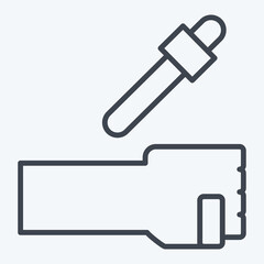 Icon Alergy. related to Dermatology symbol. line style. design editable