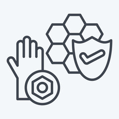 Obraz premium Icon Skin Cancer. related to Dermatology symbol. line style. design editable