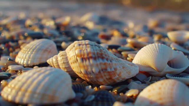 seashells on the beach