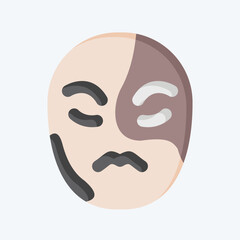 Icon Vitiligo. related to Dermatology symbol. flat style. design editable