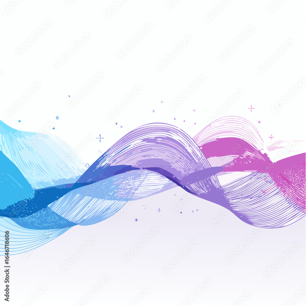 Poster modern neon gradient wave animation for dynamic story or post backgrounds