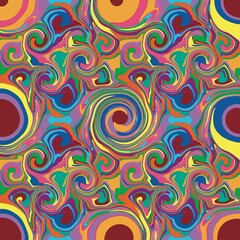Abstract, multicolored, beautiful colors painted together, used to create backgrounds, patterns with no definite shapes mixed with multiple colors, printed image patterns, patterns on product surfaces
