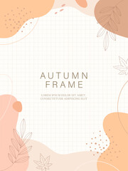 Stylish Autumn Abstract Background Set