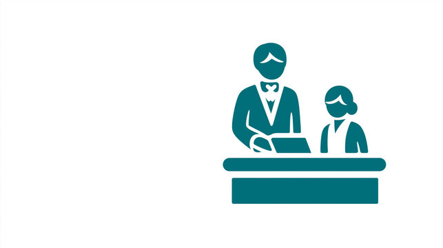 Service Staff Icon for Hospitality, Restaurant, Service Design