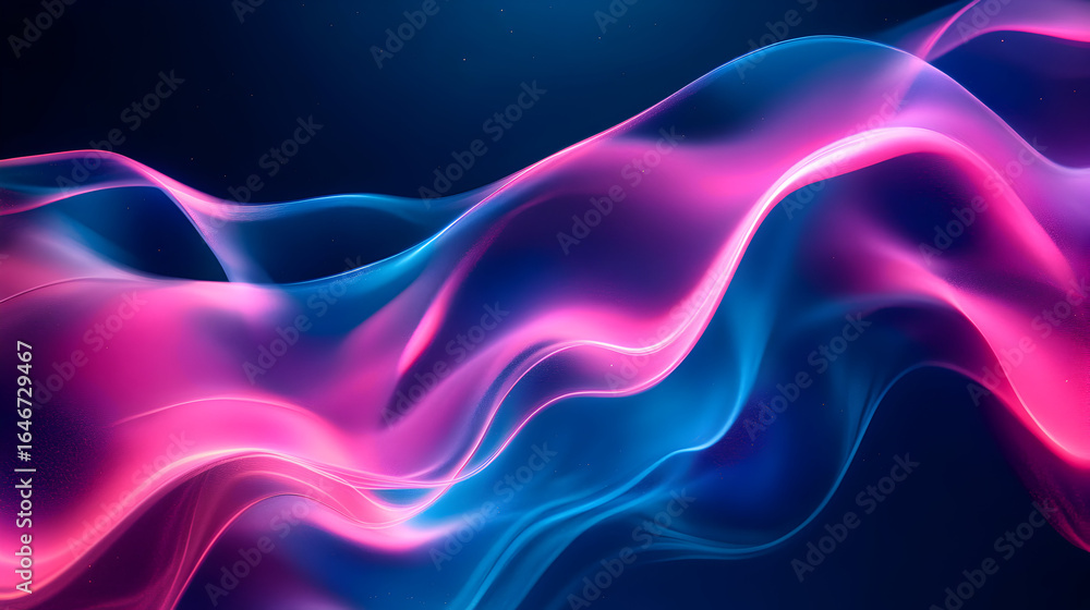 Poster abstract colorful flowing wave background with gradient and smooth lines