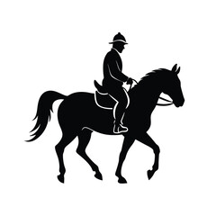 horse silhouette vector