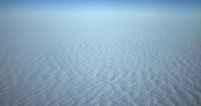 A Sea of Stratus Clouds From Above