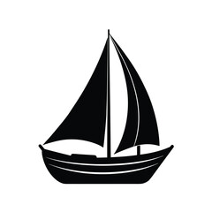 sailing ship isolated on white