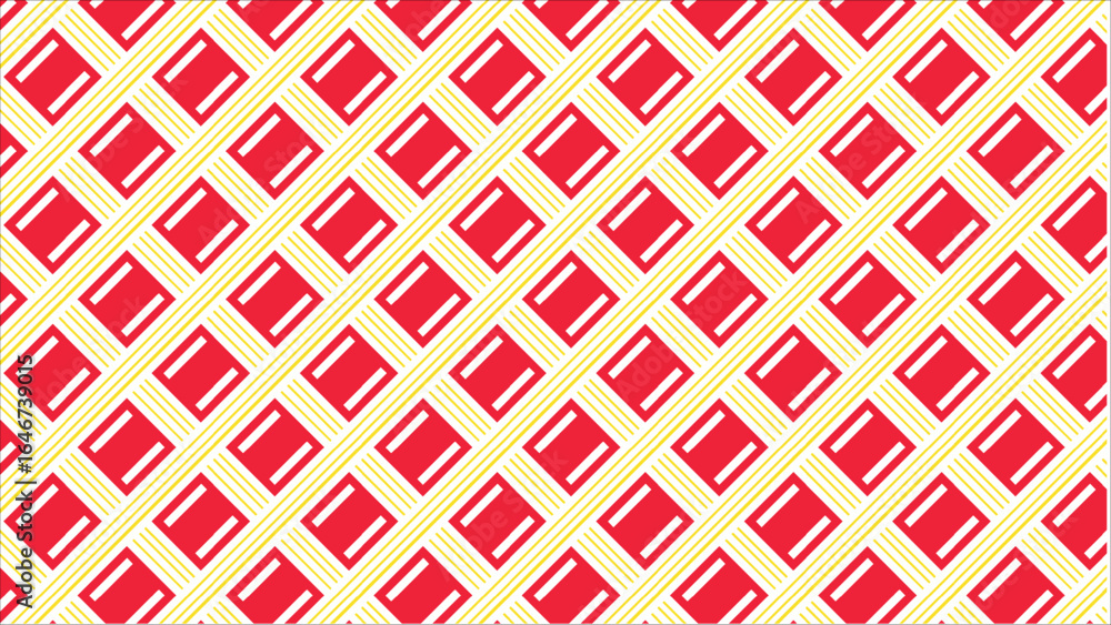 Poster an elegant and minimalist seamless pattern of abstract line art, with a clean and orderly arrangemen
