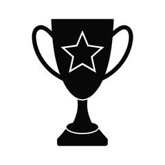 gold cup isolated on white background