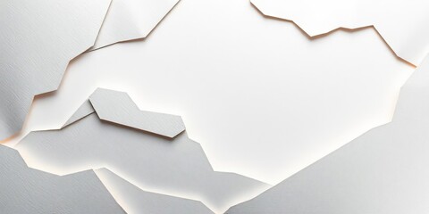 Layered silver papercut design, abstract texture, modern art,  background,  graphic