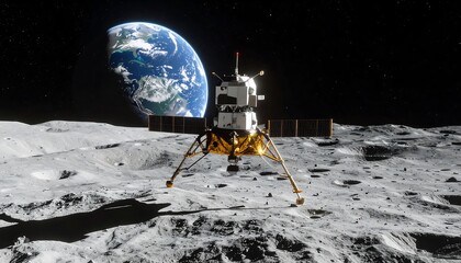 Lunar Module on the Moon