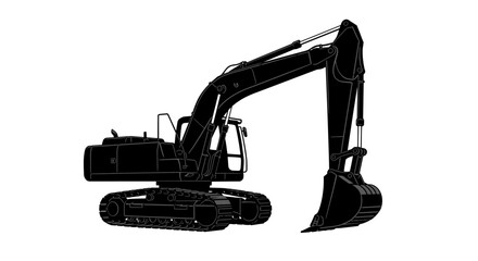 Industrial Construction and Earth-Moving Machine Icon