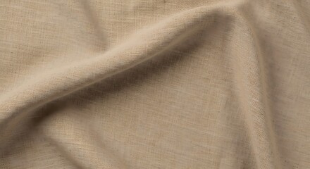 Fototapeta premium Soft Beige Fabric Texture Subtle Details and Natural Material Background for Design and Crafts