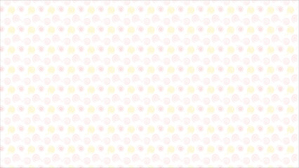 A minimalist and playful hand-drawn pattern of abstract swirls and loops, rendered in a light and airy pastel yellow and blush pink color scheme on a clean background.