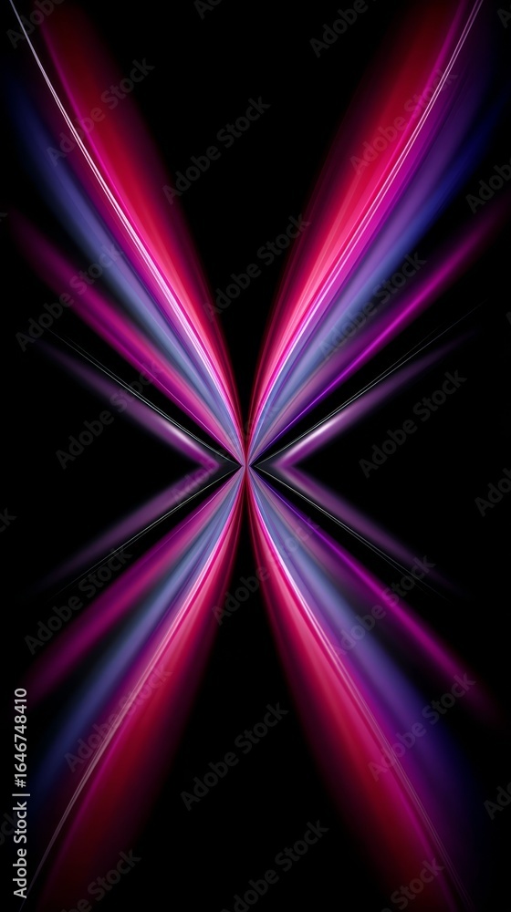 Poster mesmerizing abstract visual artistry featuring a harmonious blend of deep purple and serene blue hue